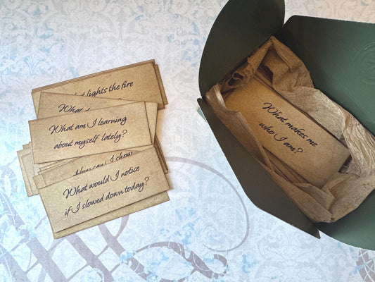 50 Unique Journaling Prompt Ephemera Cards
