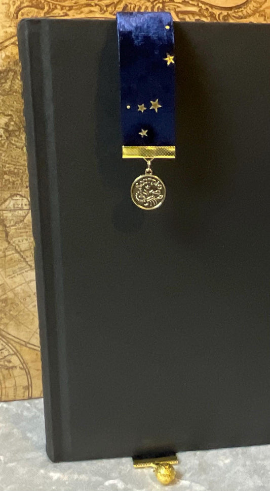 Scorpio Zodiac Velvet Ribbon Bookmark