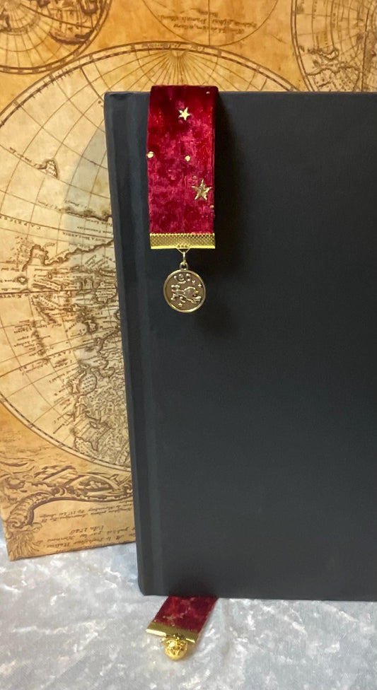 Leo Zodiac Velvet Ribbon Bookmark